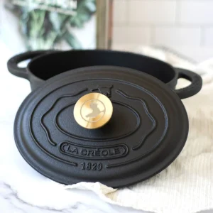 Cocotte Black Matte Ø34 Oval La Créole