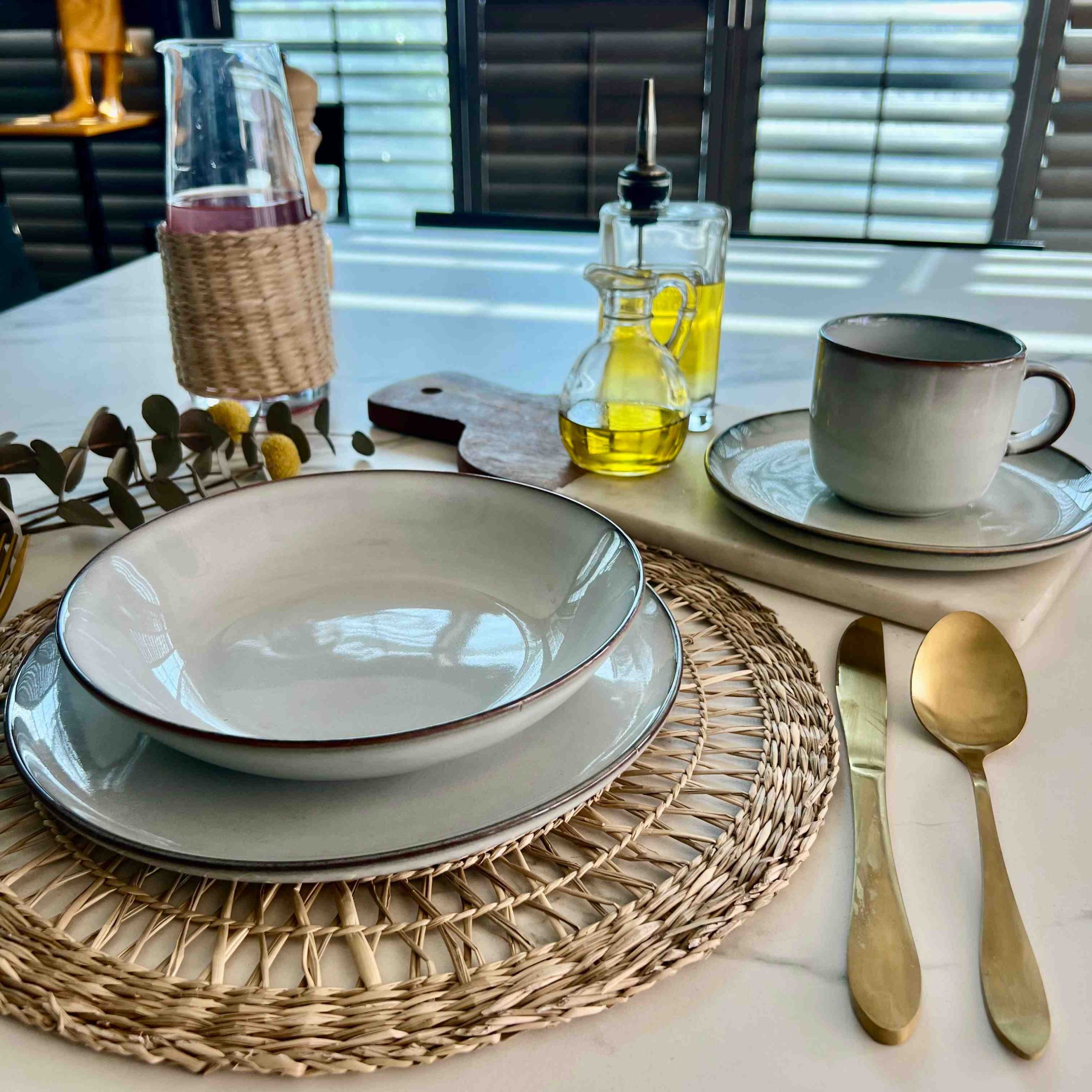 Set Vajilla Cerámica 16 Piezas B. Beige Decoexpress - Imagen 3