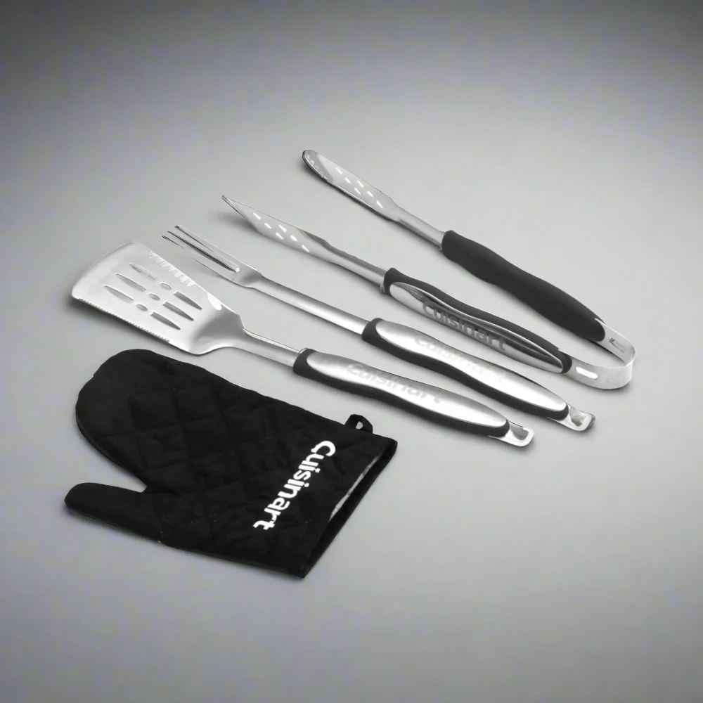 Juego De Utensilios Para BBQ De 3 Pzs + Guante CGS-134BL Cuisinart®