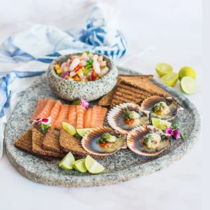 Set 2 Piezas Para Picoteo Ribete