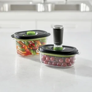 Pack Contenedores Con Marinador 700 Ml y 1.2 Lts FFC025X Food Saver