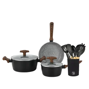 Batería de Cocina Oregon 5 Pzs + Set 12 Utensilios Simplit