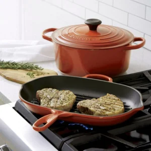 Skillet Grill Ovalada Volcánico 32 Cm Le Creuset