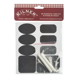 3 Set 24 Etiquetas Autoadhesivas Para Frascos + Tiza