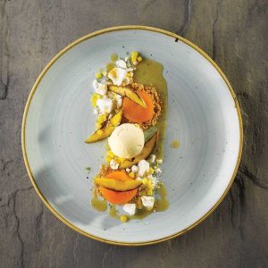 Plato Stonecast Duck Egg Azul 32 Cms Churchill