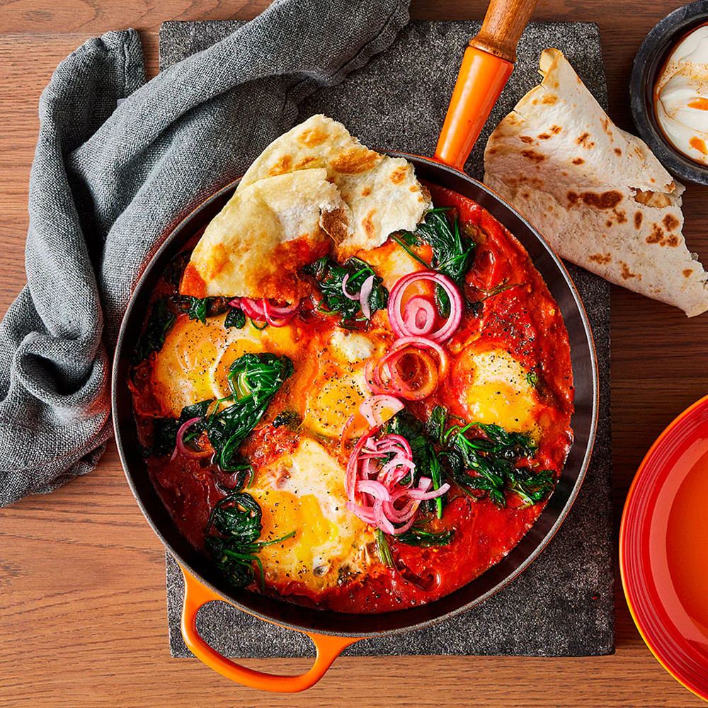 Sartén Alta Con Mango De Madera Volcánico 28 Cm Le Creuset