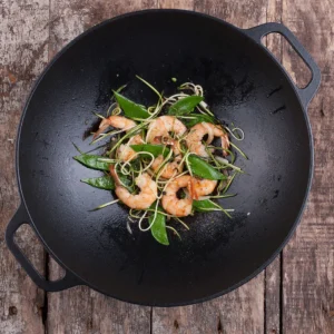 Sartén Wok Hierro Fundido 36 Cm Victoria