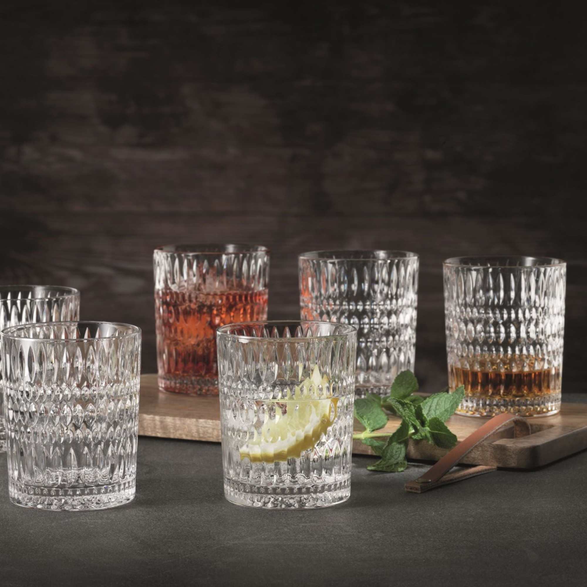 Set 12 Vasos Ethno - 6 Cortos Y 6 Largos - Imagen 3