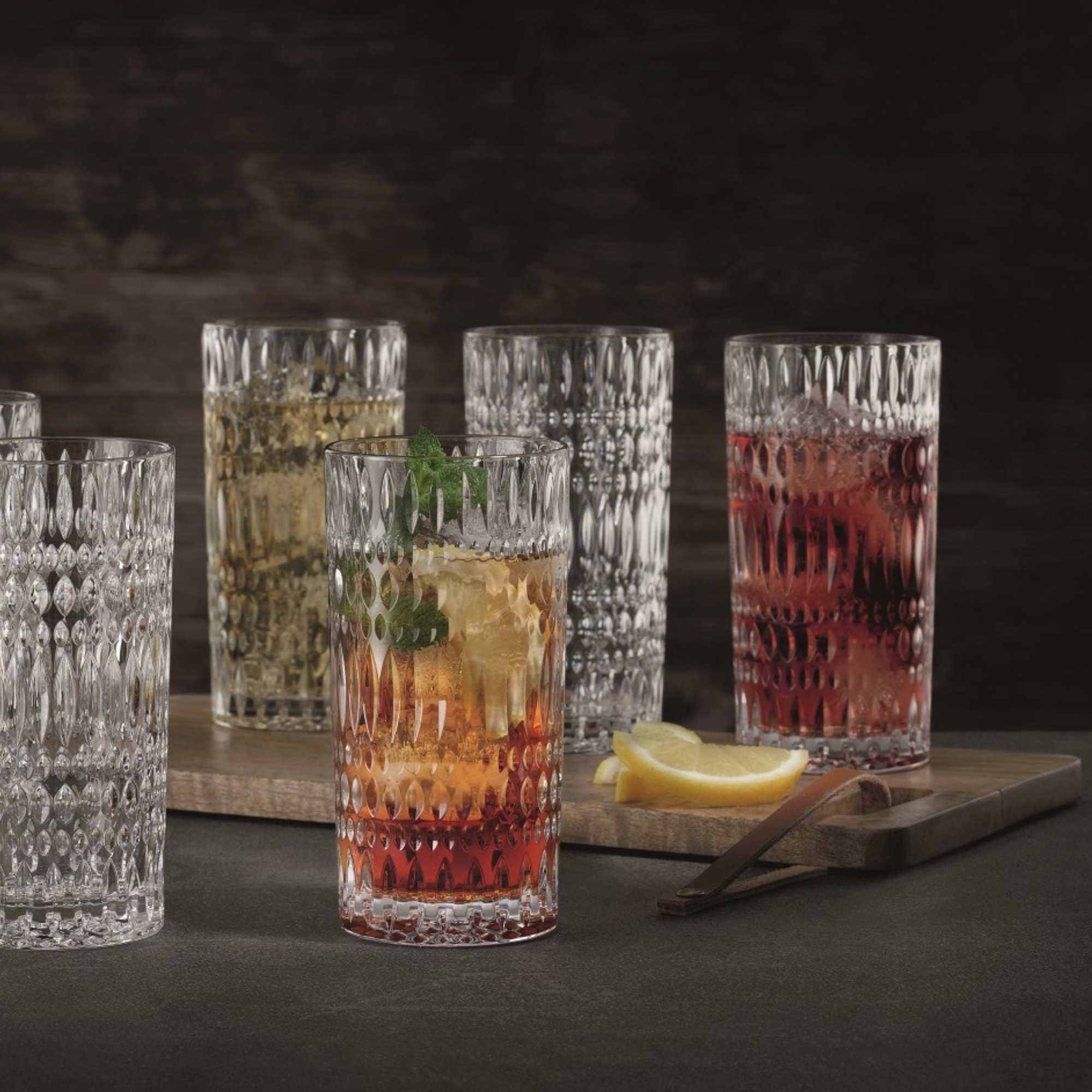 Set 12 Vasos Ethno - 6 Cortos Y 6 Largos - Imagen 4