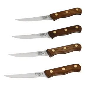 Set De 4 Cuchillos Walnut Tradition Para Carne Chicago Cutlery
