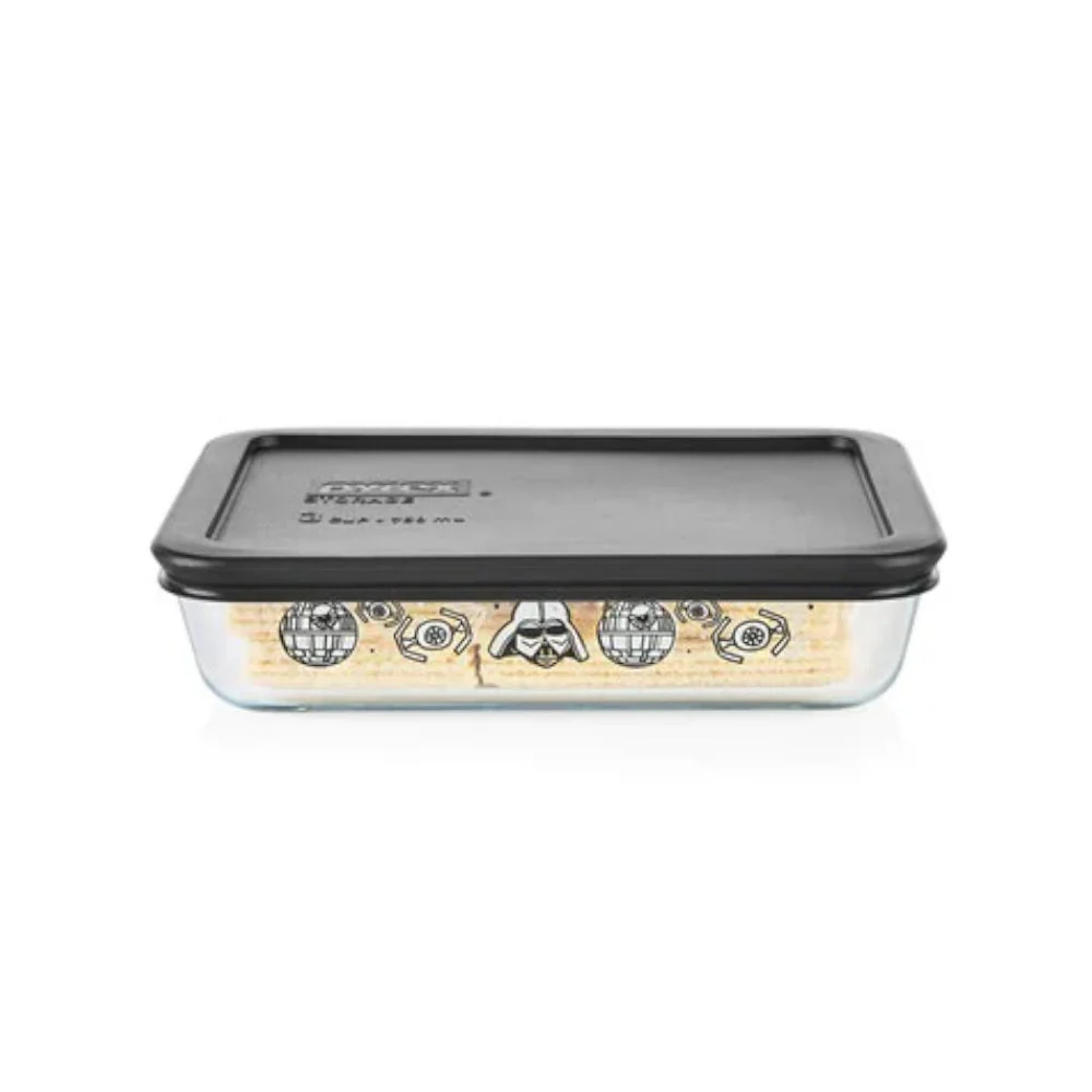 Set De 4 Fuentes Redondas Con Tapa Star Wars Pyrex - Imagen 4