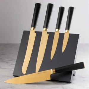 Taco Cuchillos Titan Gold Bloque Magnético 6 Pzs Viners