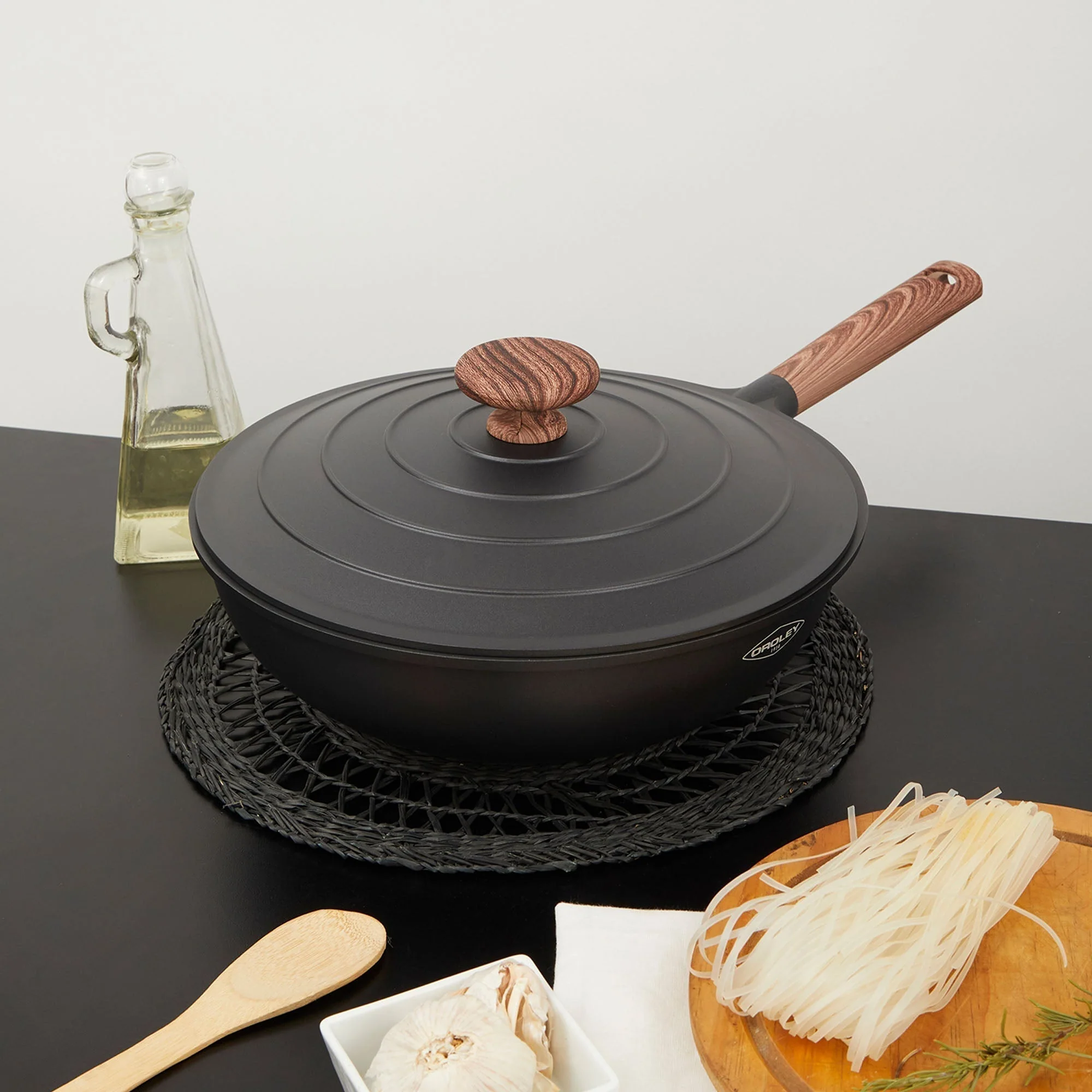 Wok Eco Nature Con Tapa 30 Cm Oroley