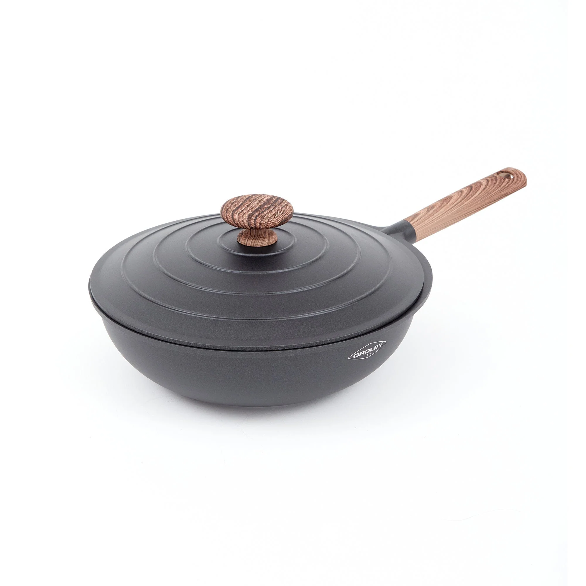 Wok Eco Nature Con Tapa 30 Cm Oroley - Imagen 9
