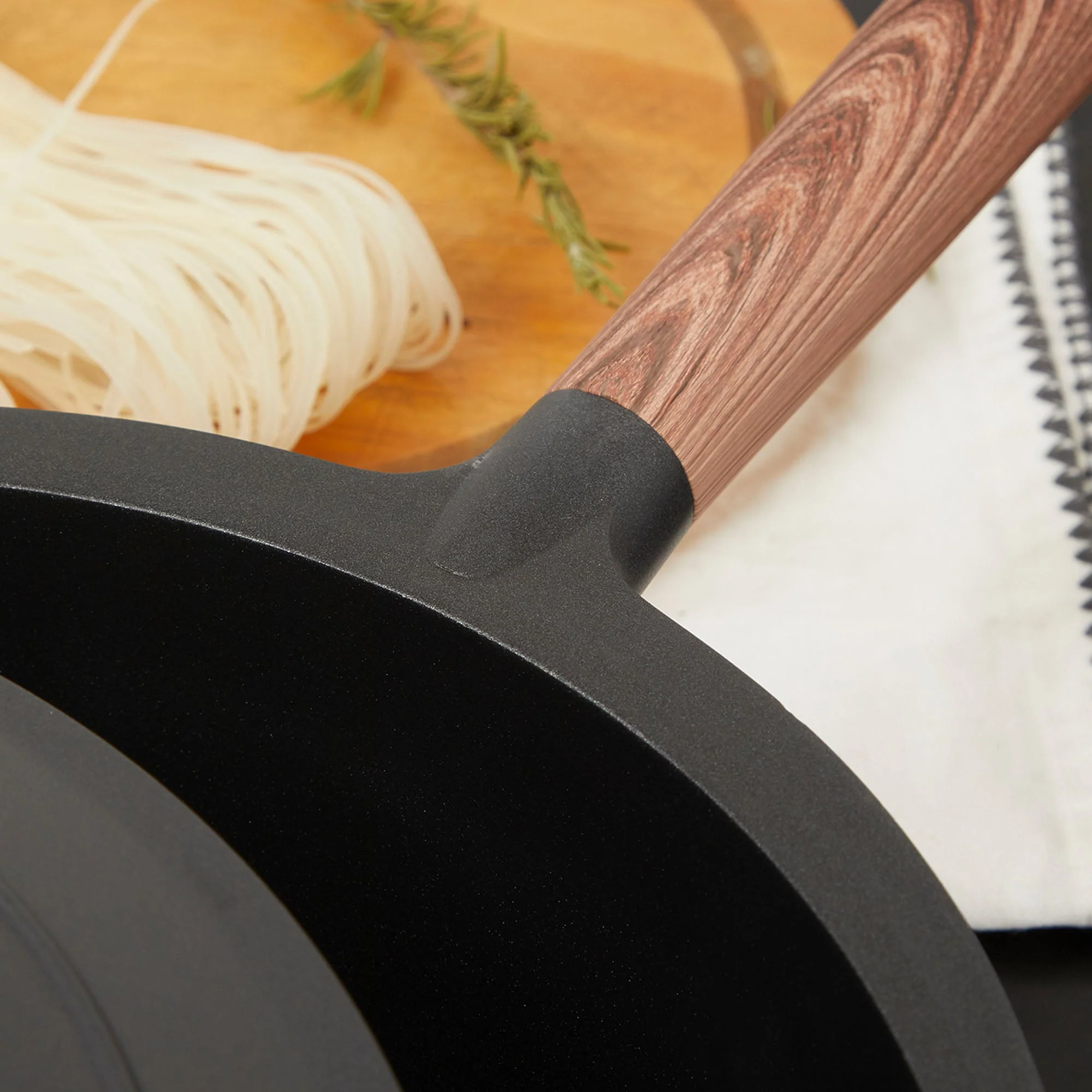 Wok Eco Nature Con Tapa 30 Cm Oroley - Imagen 6