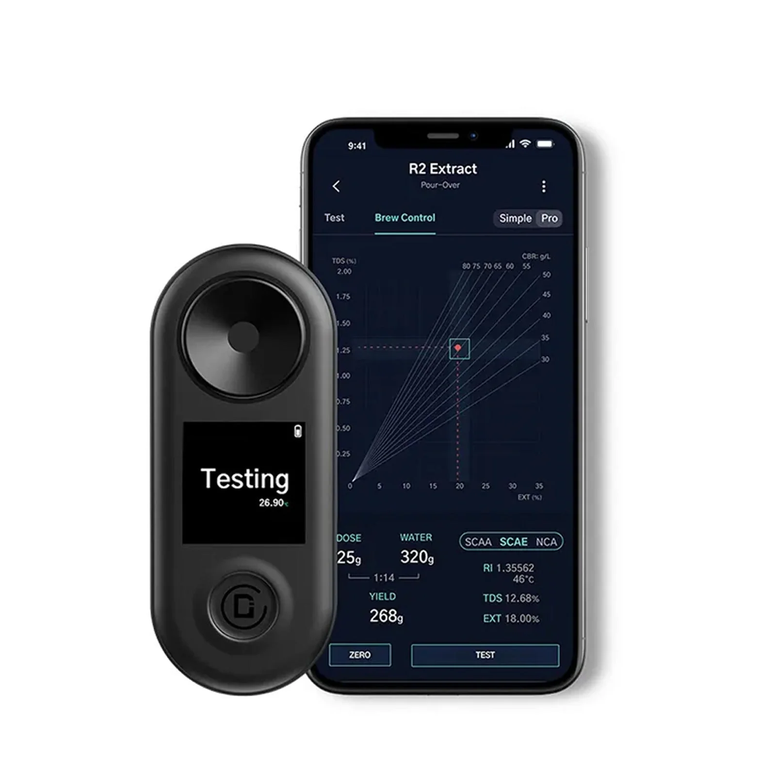 Refractómetro para Café R2 Extract Difluid