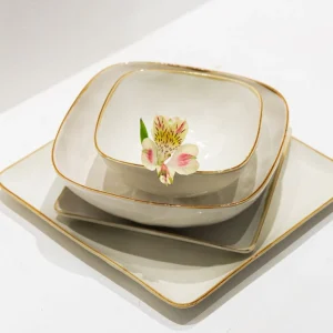 Set Vajilla Cerámica Oslo 16 Pzs Decoexpress