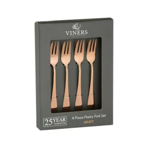 Set 4 Tenedores Select Copper Viners