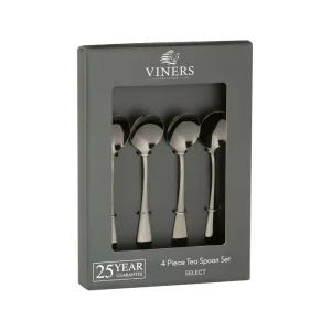 Set 4 Cuchara Té Select Grey Viners