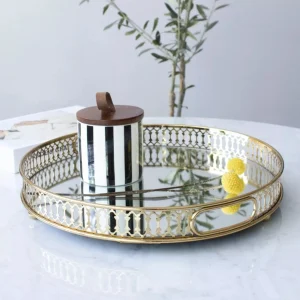 Bandeja Decorativa Espejo Redonda Santú Home & Deco