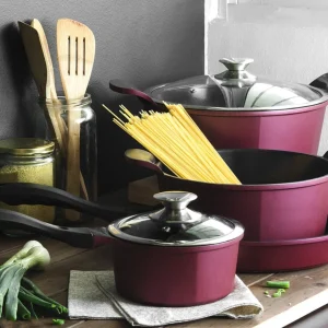 Batería De Cocina Ollas Cerámica Berries 10 Pzs Kitchenware