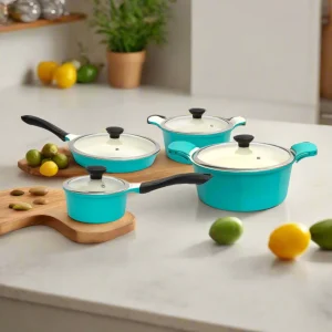 Batería De Cocina Ollas 10 Piezas Cerámica Sky Kitchenware