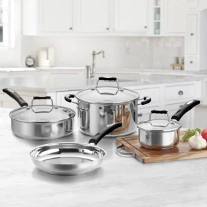 Set de Ollas de Acero Inoxidable de 7 Pzs Chef ́s Classic™ 77-11G de Cuisinart®