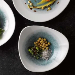 Bowl Raku Verde Con Blanco 23 Cms Churchill