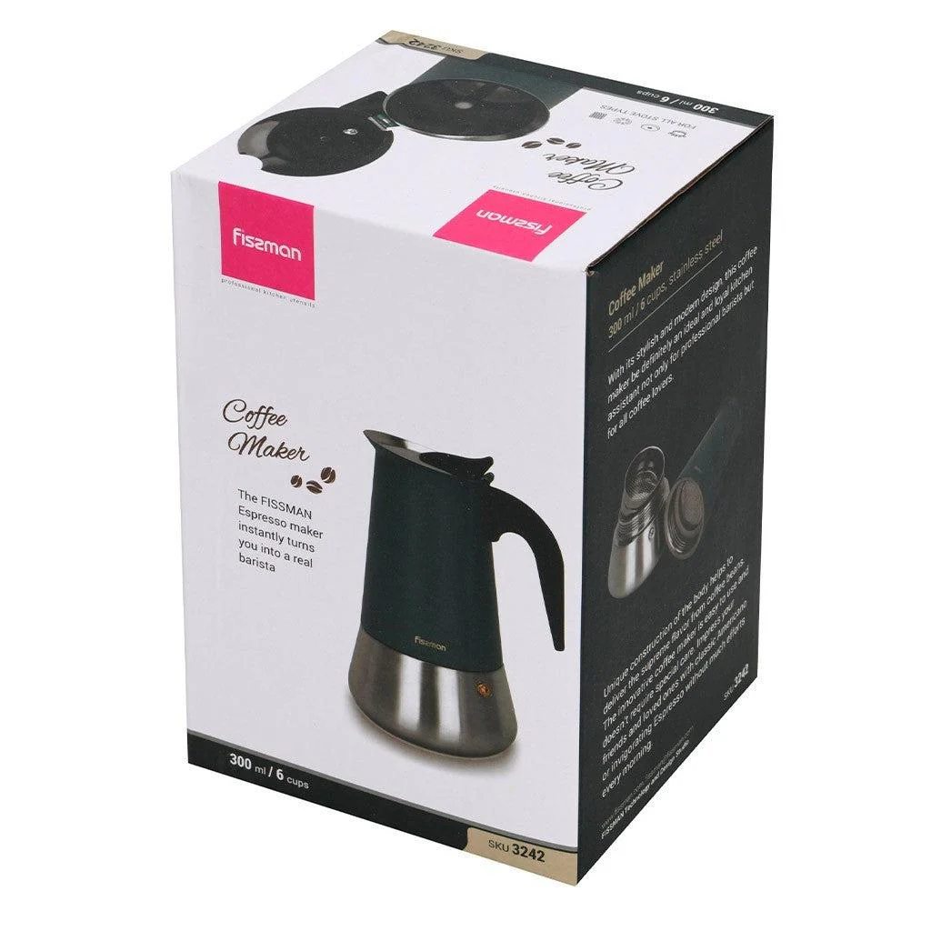 Cafetera Italiana Geyser 300 Ml Fissman - Imagen 6