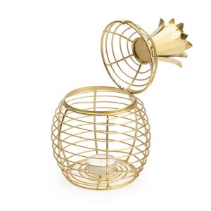 Caja Deco Pineapple Metal