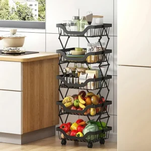 Carro Organizador Plegable De 5 Niveles Santú Home & Deco