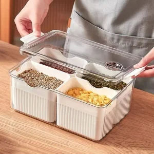 Contenedor Para Refrigerador Con Divisiones Santú Home & Deco