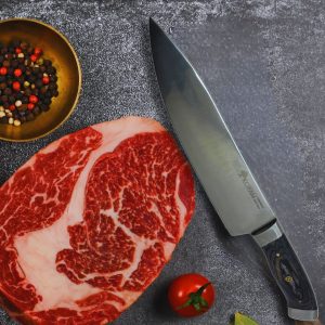 Cuchillo Chef 20 Cm Alta Gama Acero 12C27 Mango Pakkawood Koyam