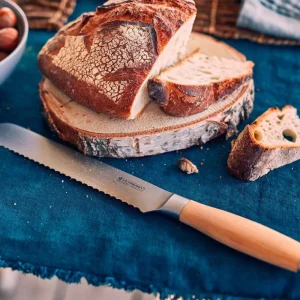 Cuchillo Pan Madera De Olivo 20 Cm Le Creuset