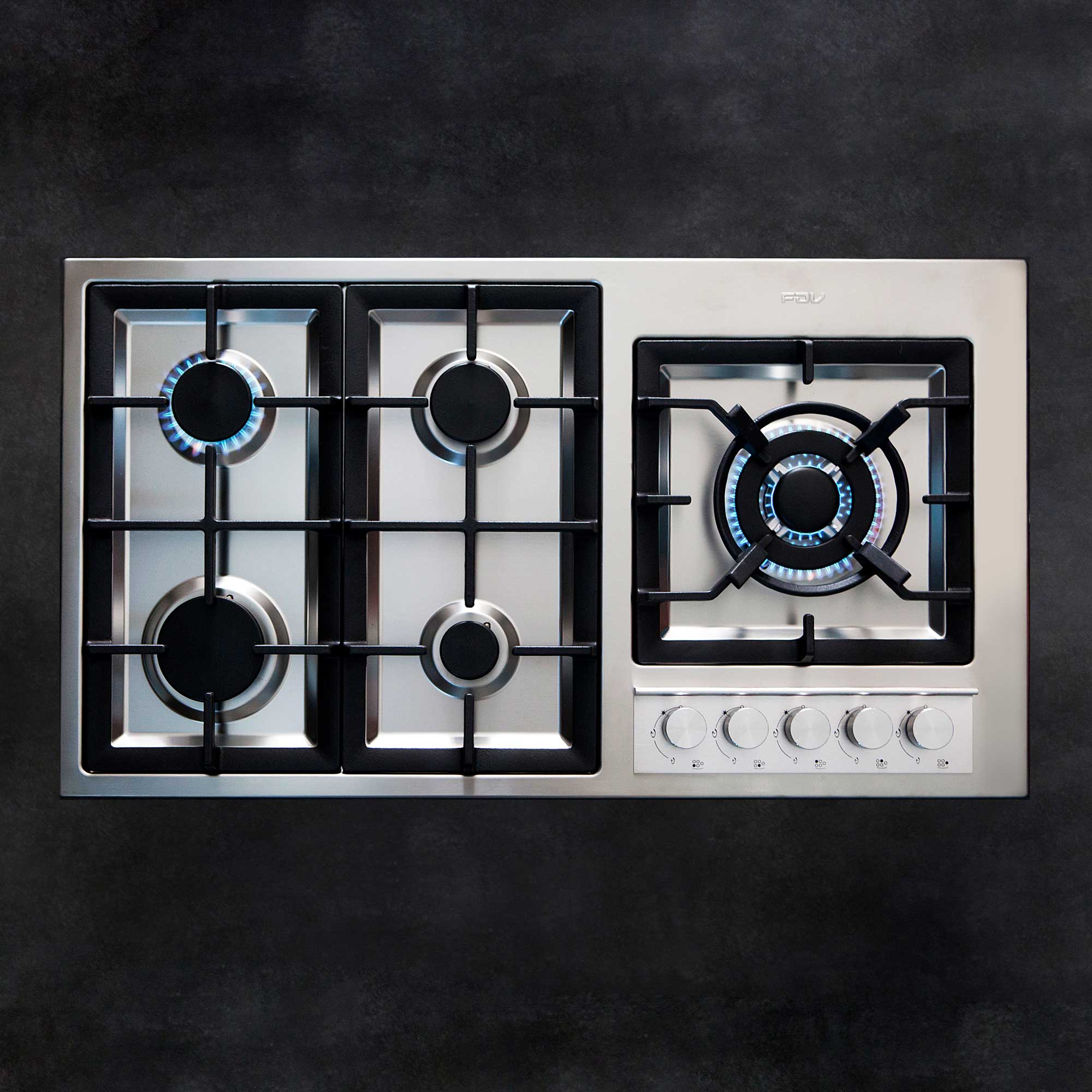 Encimera a Gas Deluxe Elite 5 Quemadores 90 cm FDV - Imagen 3