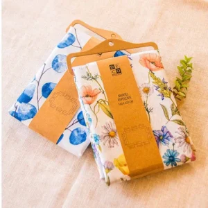 Set 2 Manteles Antimanchas Eucalipto y Primavera 160x Decoexpress