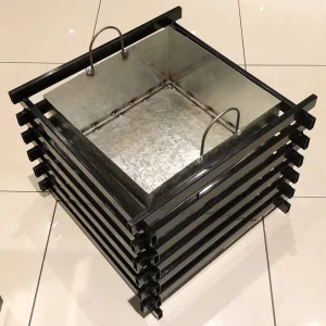 Fogón Brasero De Fierro Cuadrado Kas Chile