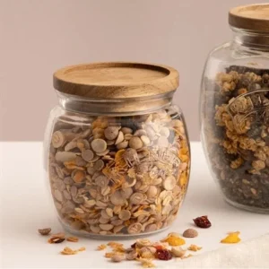 Frasco Universal Push Top Madera 0.85 Lt Kilner