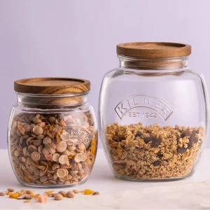 Frasco Universal Push Top Madera 2 Lt Kilner