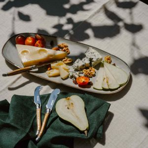 Fuente Ovalada Aperitivo Cerámica 36cm Vittoria Simplit