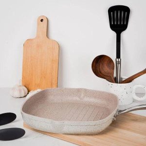 Grill Cuadrado Granita 28 cms Korkmaz