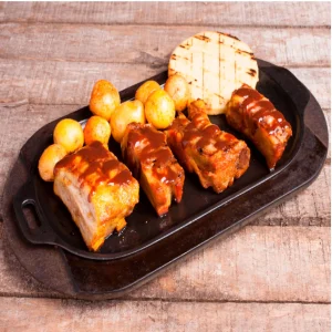 Plancha Ovalada Hierro Fundido Esmaltada