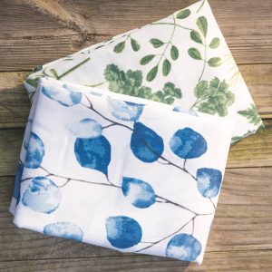 Set 2 Mantel Antimanchas Botánico y Eucalipto Decoexpress