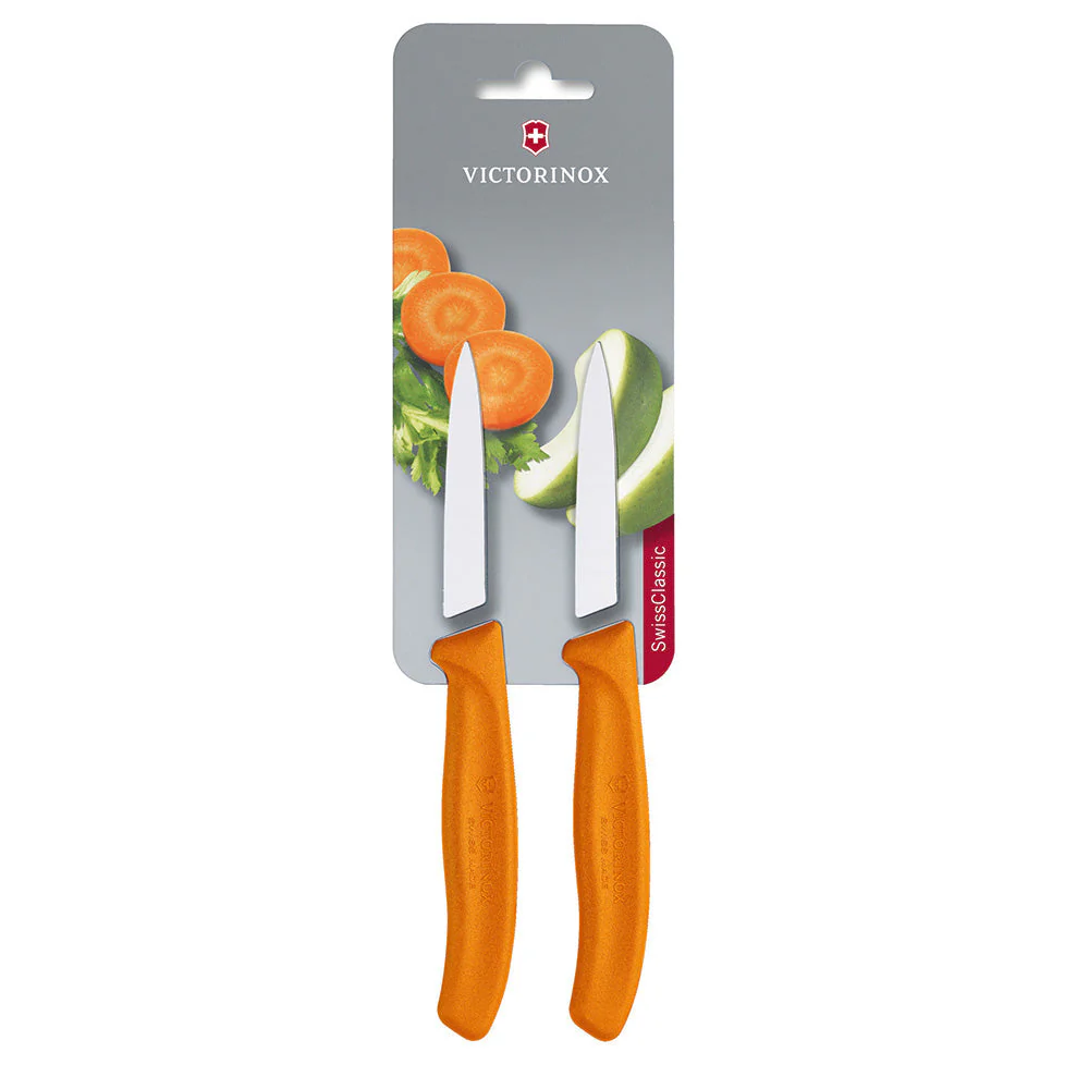 Set 2 Cuchillos Verdura Swiss Classic Mondador Hoja 8 Cm Victorinox - Imagen 2