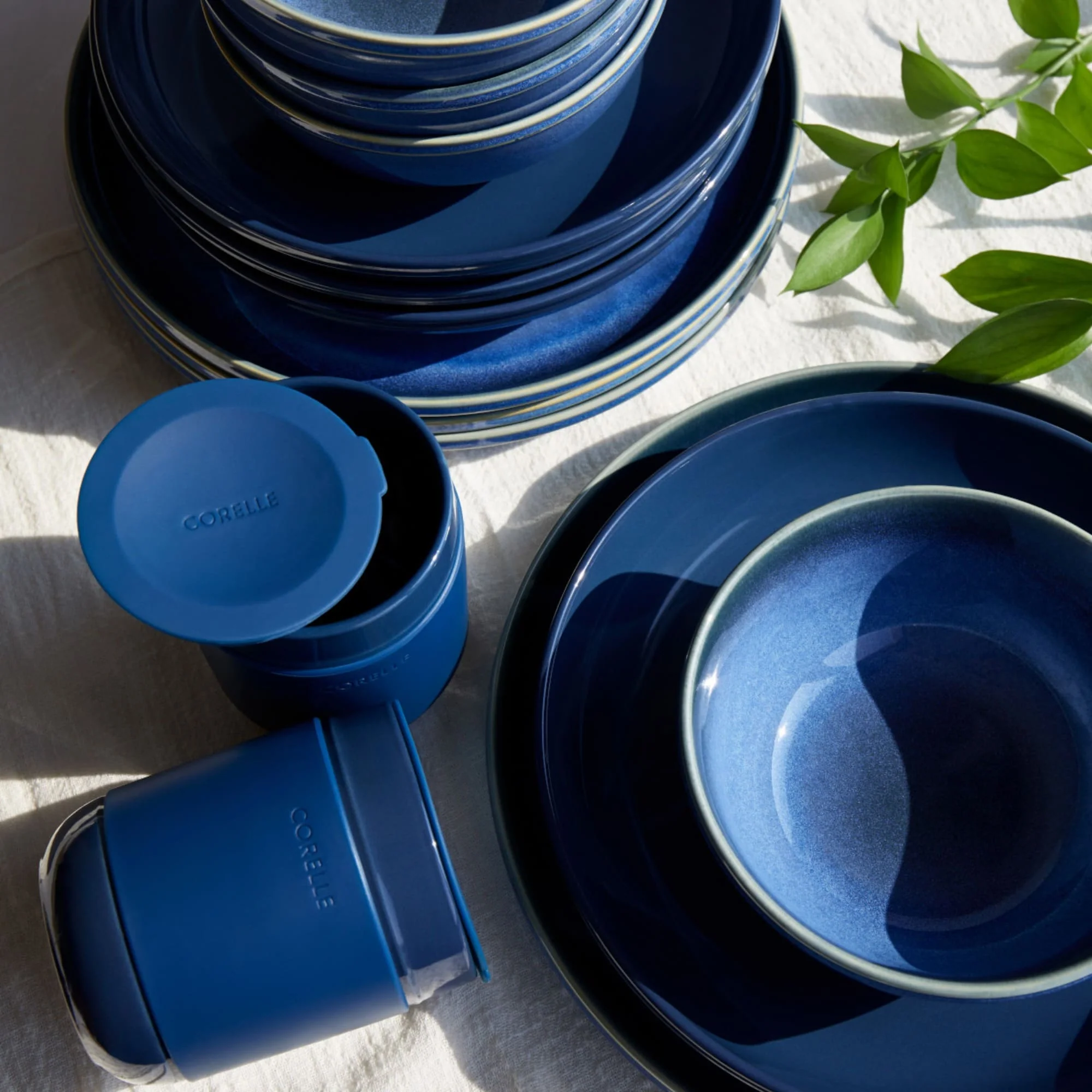 Set Vajilla 12 piezas Navy Stoneware