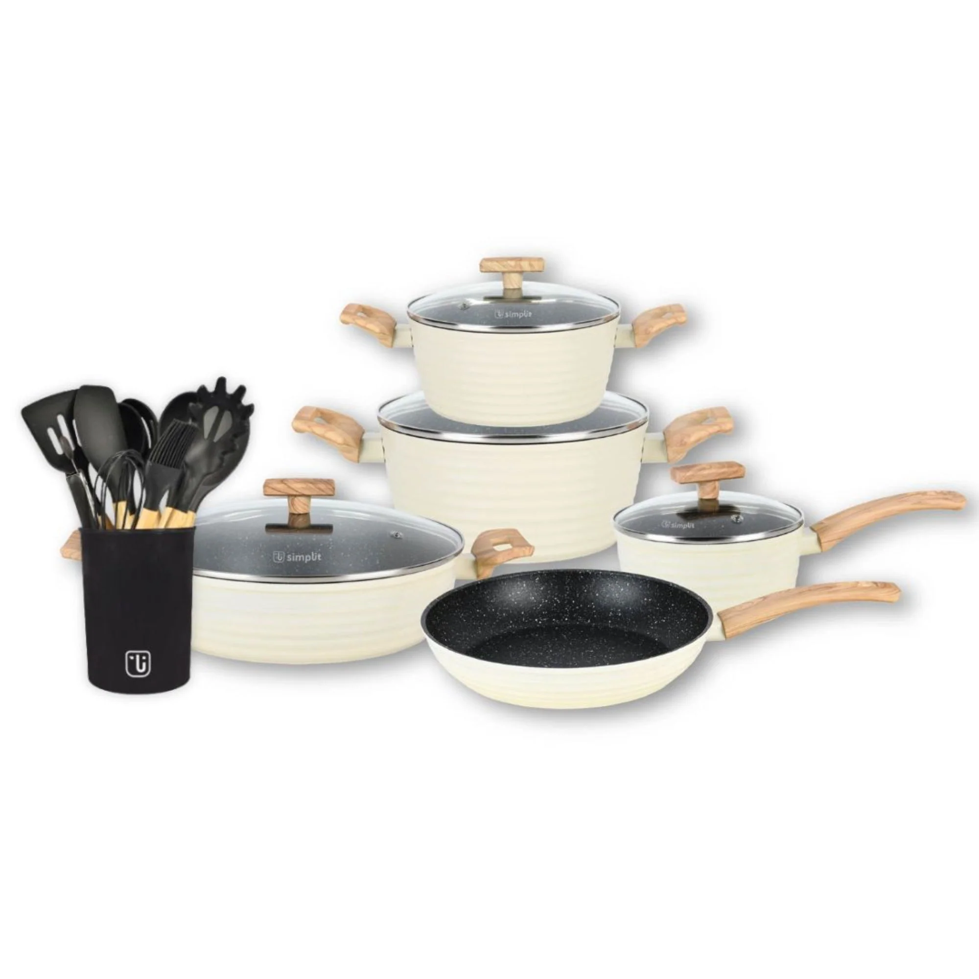 Pack Bateria Savannah 9 Pzs + Set 12 Utensilios Simplit - Imagen 8