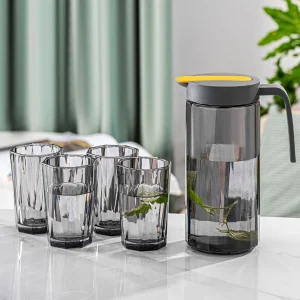 Jarra de Vidrio Dosificadora y 4 Vasos Santú Home & Deco
