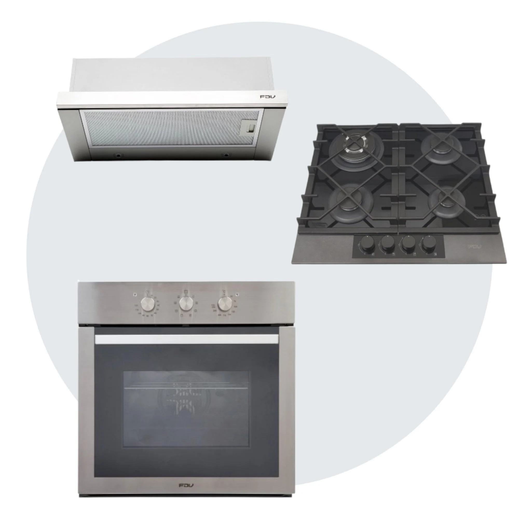 Kit Horno Elite 52 Lts + Encimera Signature 60 Natural + Campana Urban 60 FDV