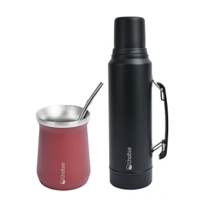 Kit Termo Liquido Classic 1.3 Lts + Mate Bombilla Lhotse