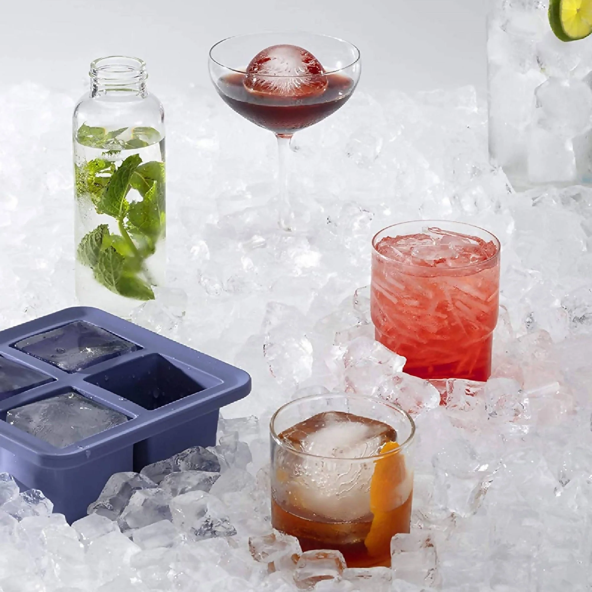 Cubetera 4 Hielos con Tapa Extra Large Ice - Imagen 3